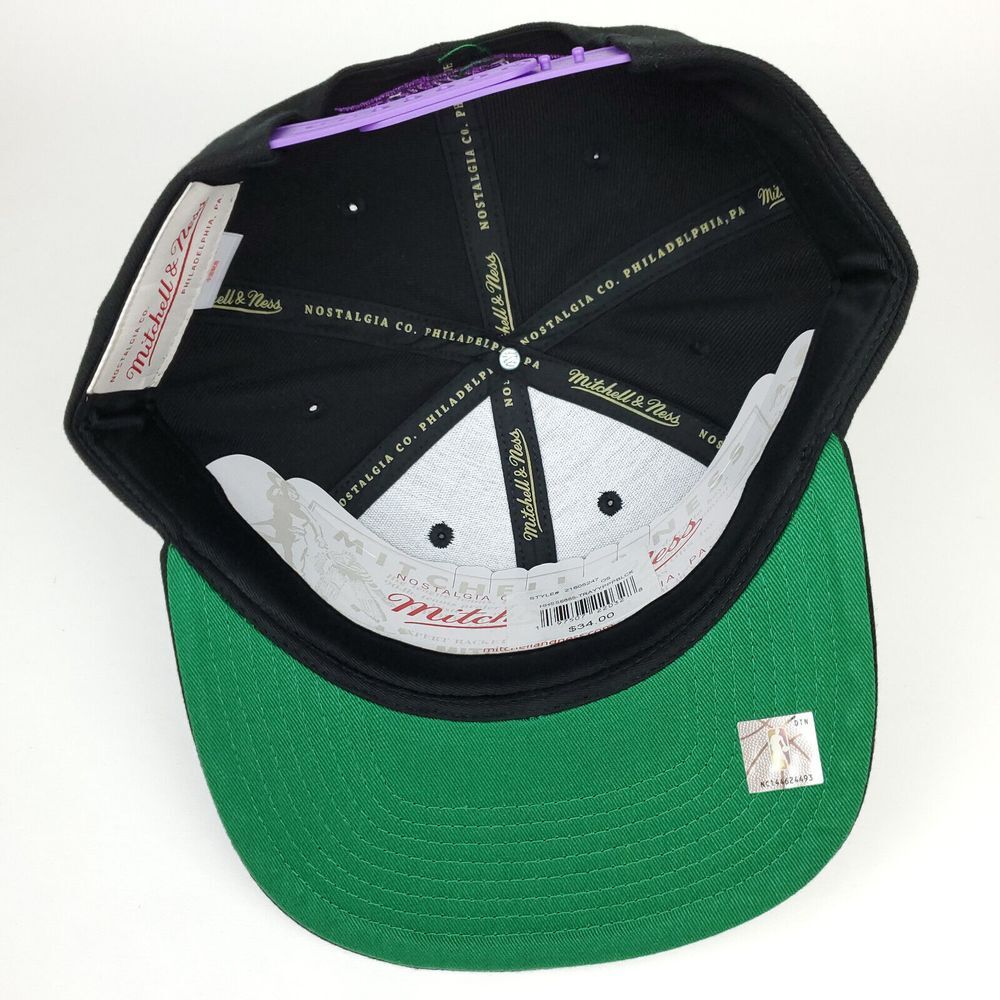 Toronto Raptors Mitchell & Ness NBA Snapback Hat Cap Script 3D Logo Black NWT - Picture 8 of 8